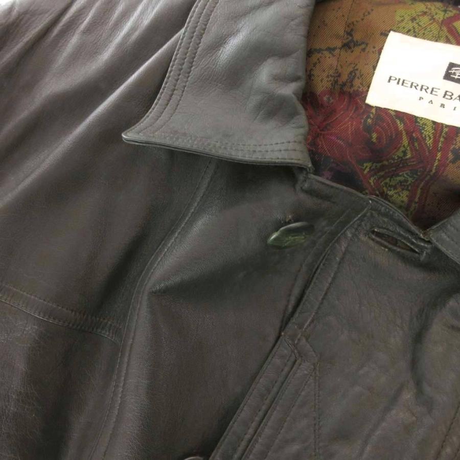 バルマン BALMAIN ピエールバルマン PIERREBALMAIN リアルレザーコート