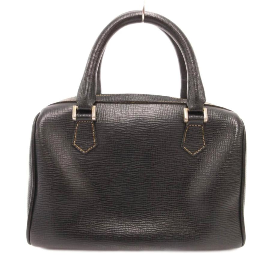 極希少 オールドセリーヌ 黒マカダム ボストンバッグ ハンドバッグ PVCレザー セリーヌ CELINE オールドセリーヌ ミニ ボストンバッグ ハンドバッグ