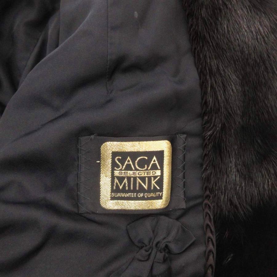 サガミンク SAGA MINK 金サガ リアルファーコート ミンク 毛皮 ミドル
