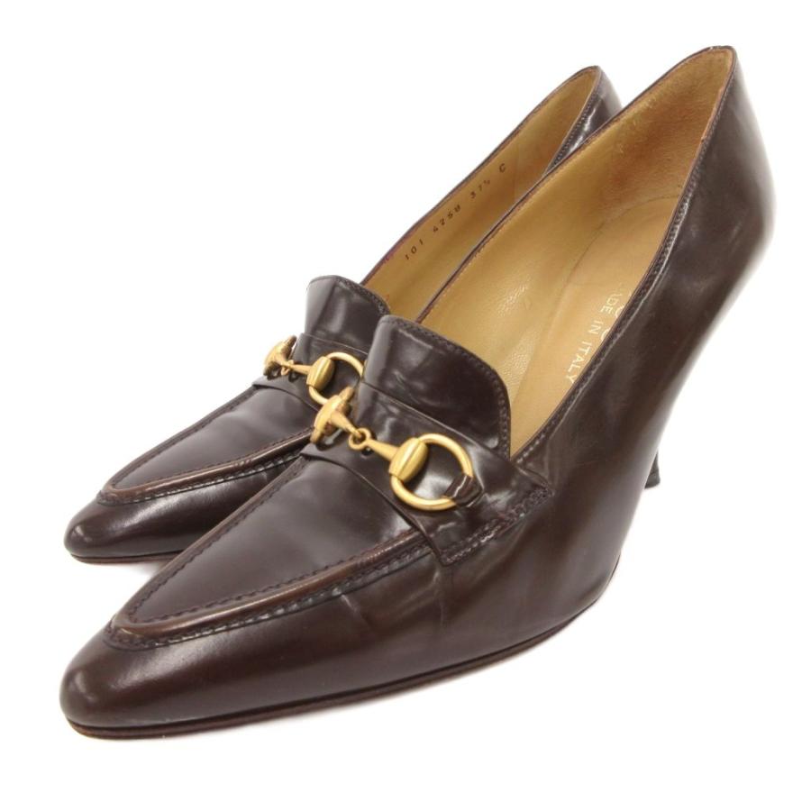 gucci グッチ　ホースビットローファー　ヒール　ビンテージ GUCCI（グッチ） ホースビットパンプス ローファー ハイヒール レザー
