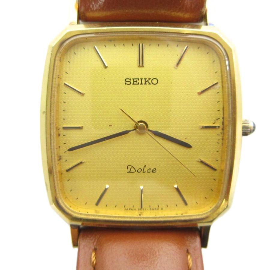 セイコー SEIKO ジャンク品 5E31-5A80 DOLCE ドルチェ 腕時計 ウォッチ 