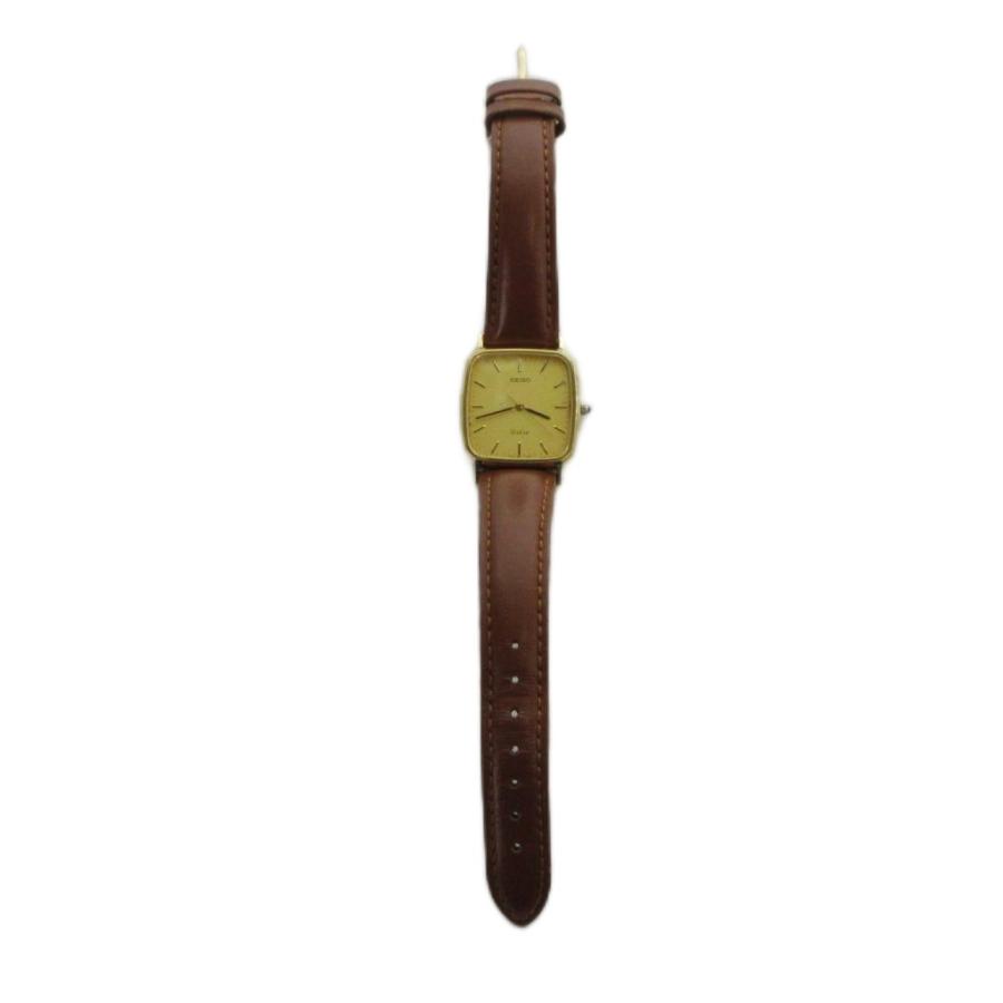 セイコードルチェ 5E31-5A80 ゴールド レザー 腕時計 20 57 稼働 セイコー SEIKO ジャンク品 5E31-5A80 DOLCE ドルチェ 腕時計 ウォッチ