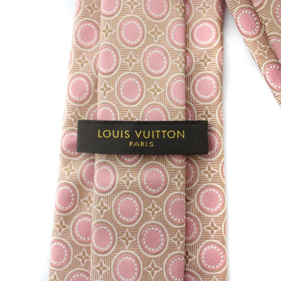 LOUIS VUITTON（ルイ・ヴィトン） ネクタイ 小紋柄 ワイドタイ 絹