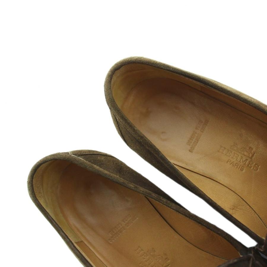 HERMES（エルメス） コンスタンス ローファー モカシン ロゴ スエード