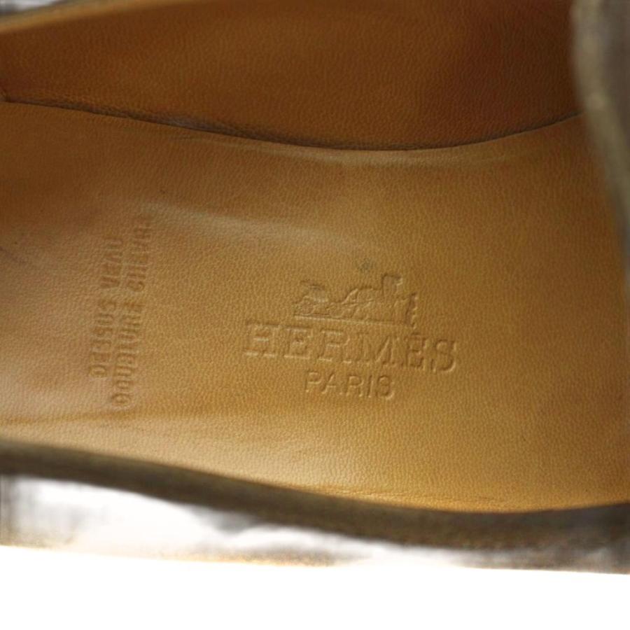 HERMES（エルメス） コンスタンス ローファー モカシン ロゴ スエード 