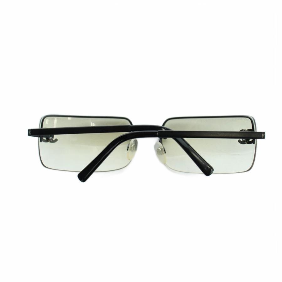 シャネル CHANEL 4104-B サングラス 眼鏡 めがね ココマーク スクエア ハーフリム 62□15-120 黒 ブラック ■GY17 /MQ ■OH レディース_4