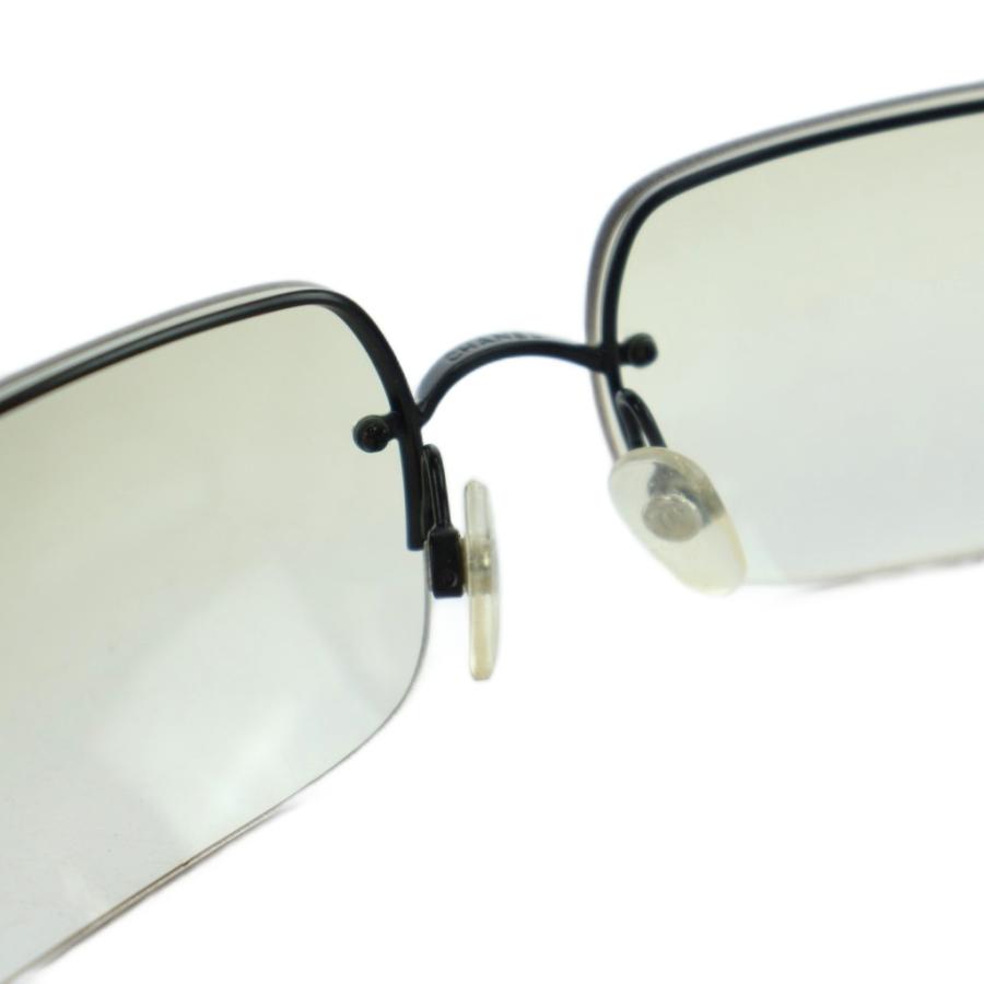 シャネル CHANEL 4104-B サングラス 眼鏡 めがね ココマーク スクエア ハーフリム 62□15-120 黒 ブラック ■GY17 /MQ ■OH レディース_5