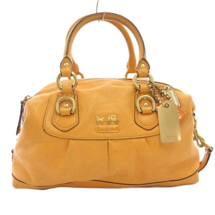 COACH（コーチ） ハンドバッグ ショルダー レザー ロゴ 2way ゴールド 