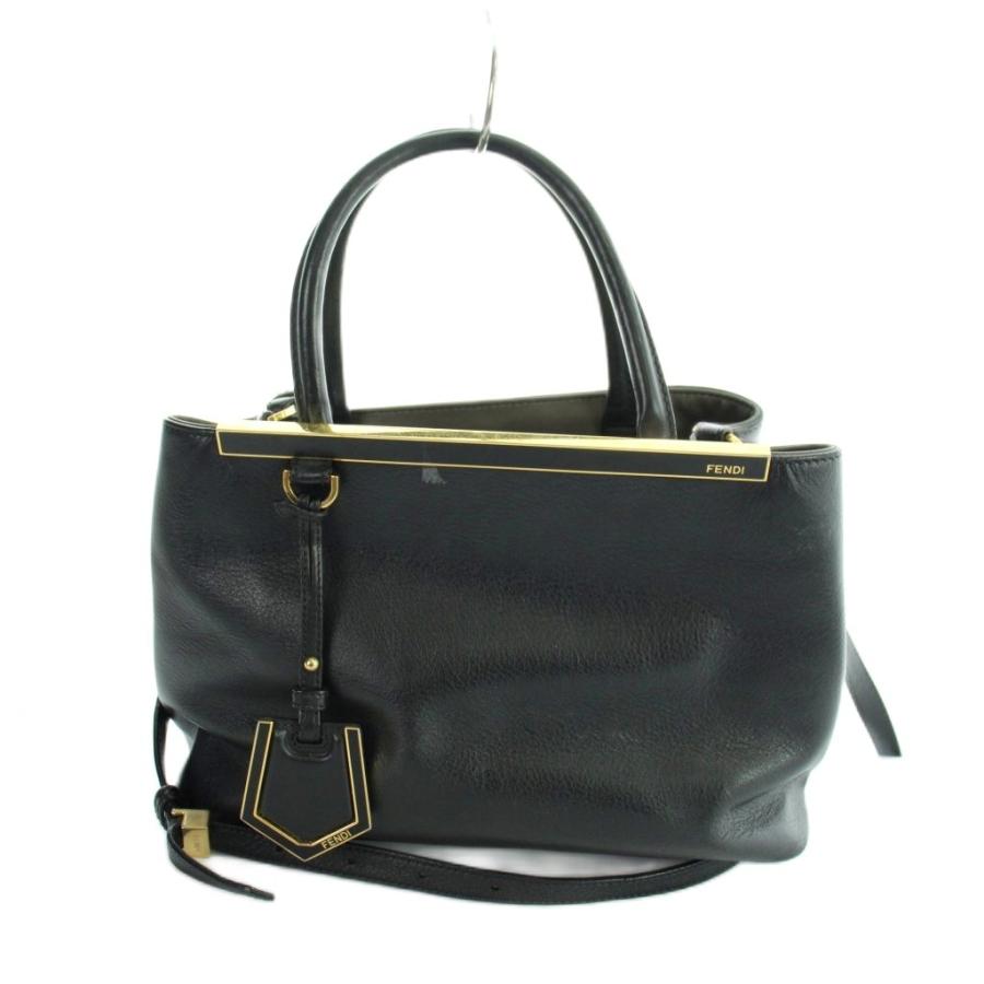 【美品】FENDIフェンディ　トゥージュール　ブラック　2way FENDI（フェンディ） プチ トゥージュール ハンドバッグ ショルダー