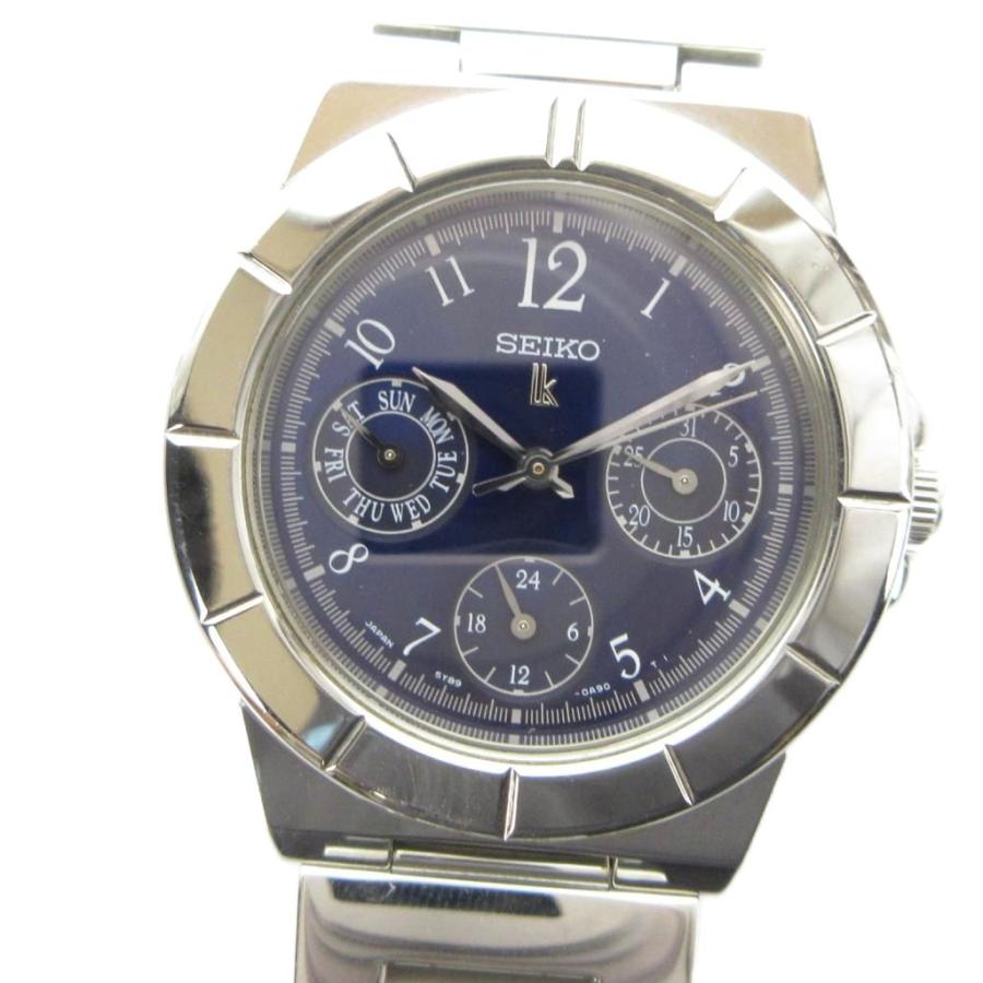 セイコー SEIKO 5Y89-0B30 lk ルキア 腕時計 ウォッチ クォーツ クロノ