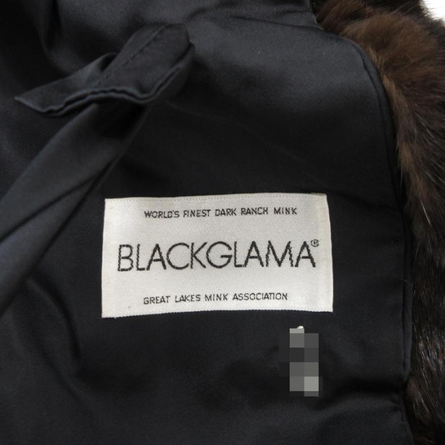 ブラックグラマ BLACKGLAMA ダークミンク ファー コート 毛皮 ミドル丈 F 茶 ブラウン /JS ■GY42 レディース_5