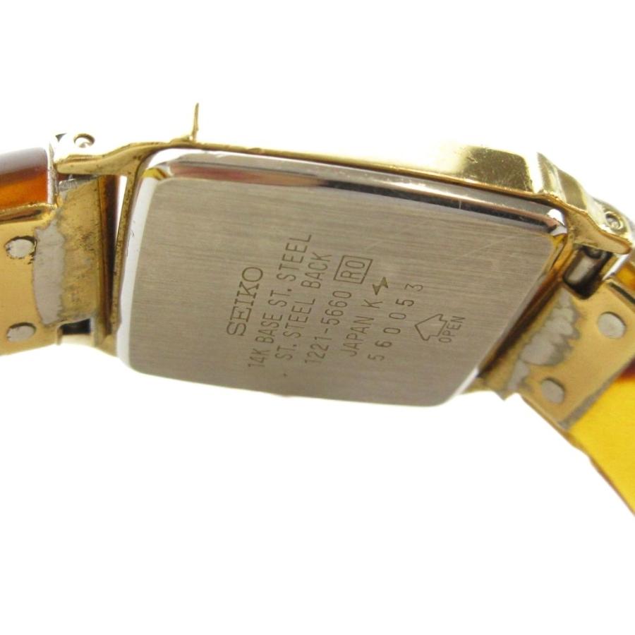 セイコー SEIKO 1221-5660 14K エクセリーヌ exceline 腕時計 ウォッチ