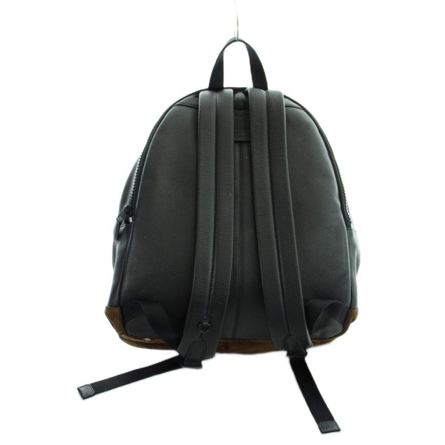 COACH（コーチ） COACH 57757 リップアンドリペア リュックサック バックパック スウェードコンビ レザー ロゴ 黒 ブラック ...