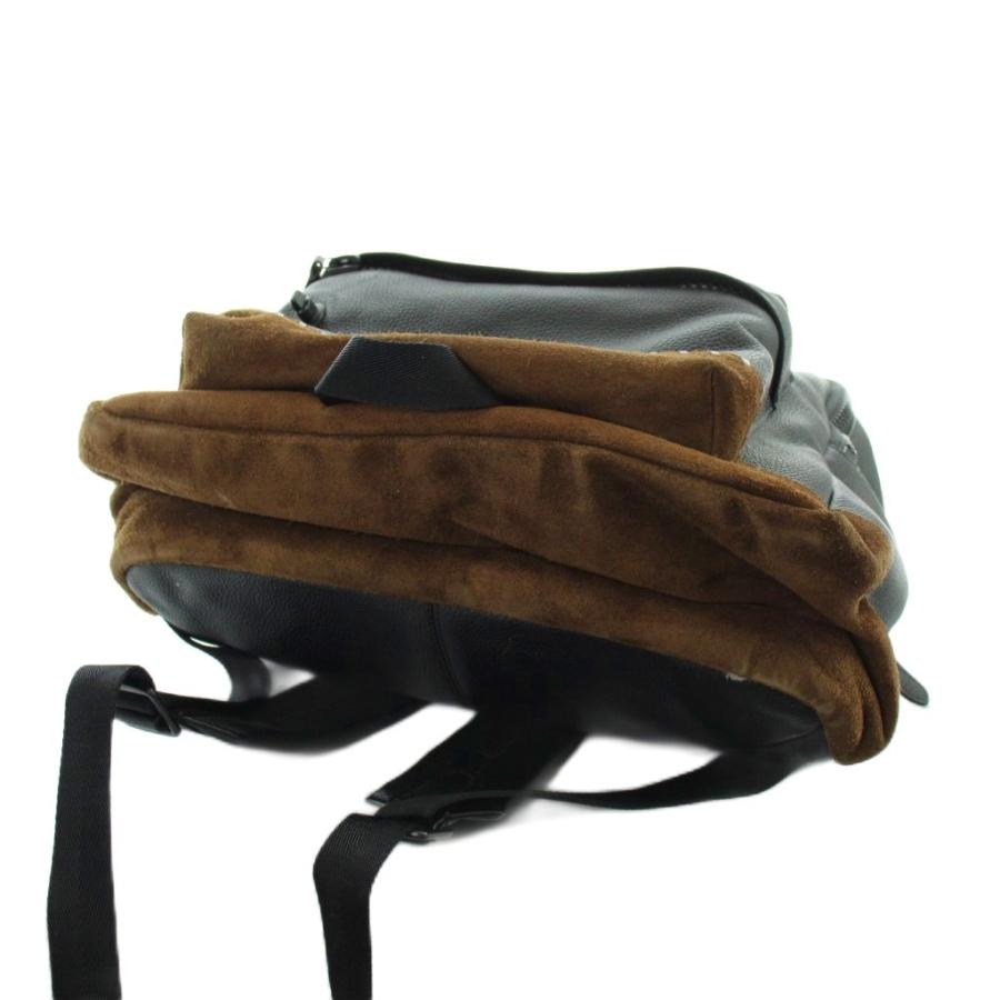 COACH（コーチ） COACH 57757 リップアンドリペア リュックサック バックパック スウェードコンビ レザー ロゴ 黒 ブラック ...