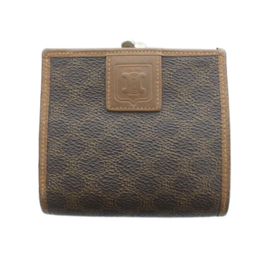 CELINE（セリーヌ） 二つ折り財布 ウォレット マカダム柄 総柄 PVC 
