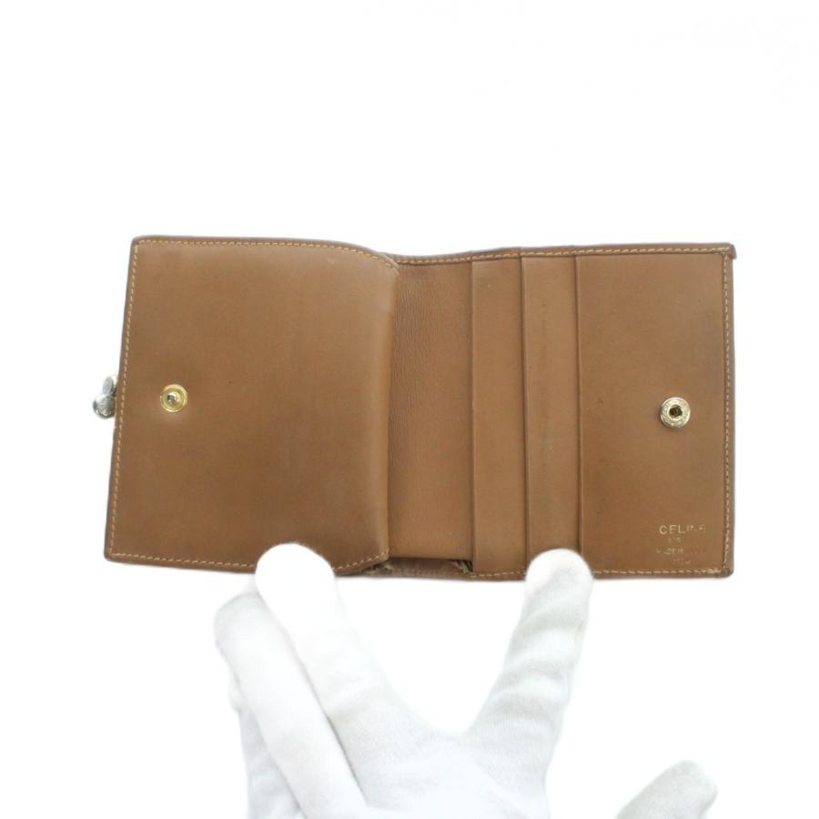 CELINE（セリーヌ） 二つ折り財布 ウォレット マカダム柄 総柄 PVC