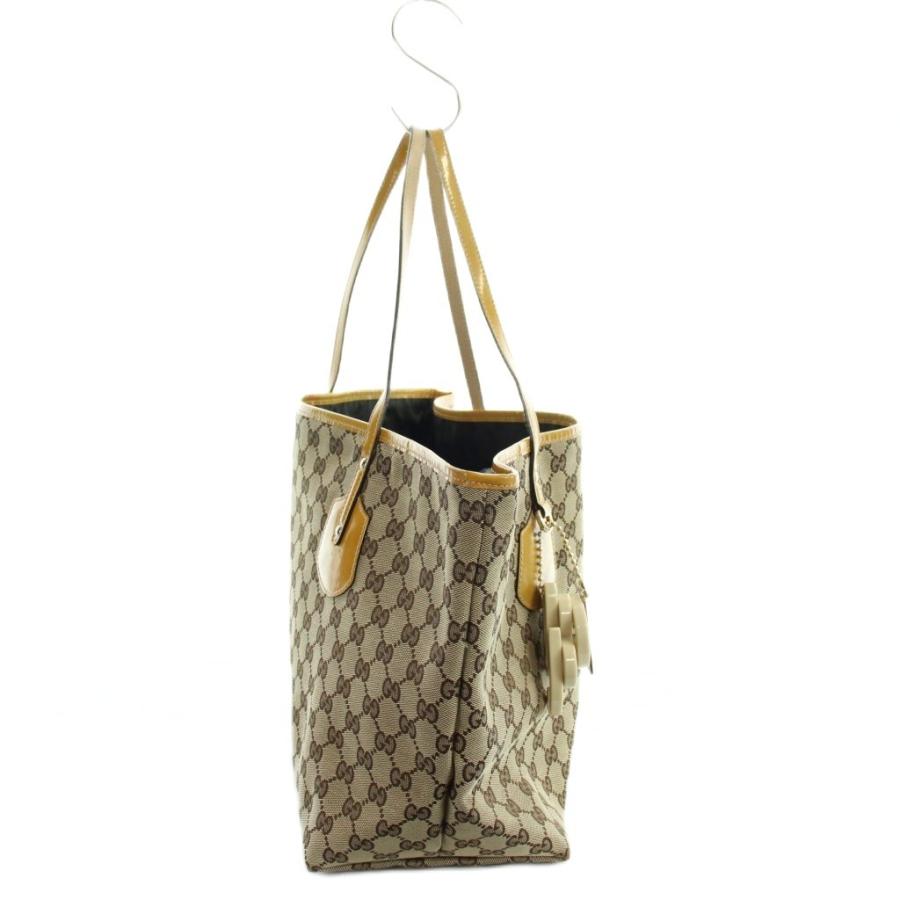 レディース GUCCI GG キャンバス レザー バンブー ハートチャーム