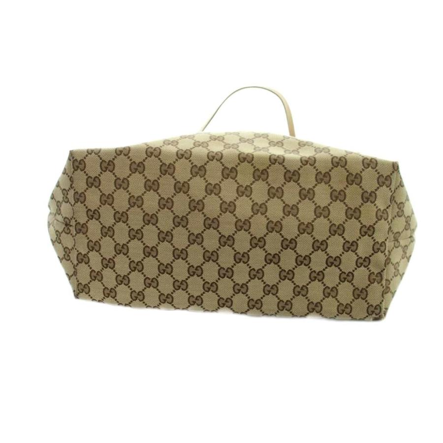 GUCCI（グッチ） トートバッグ ハンド GGキャンバス レザー チャーム 
