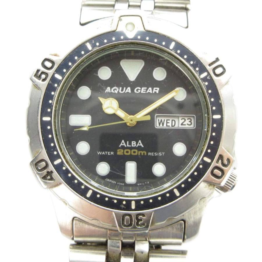セイコー SEIKO ALBA アルバ AQUA GEAR V346-6A10 腕時計 ウォッチ
