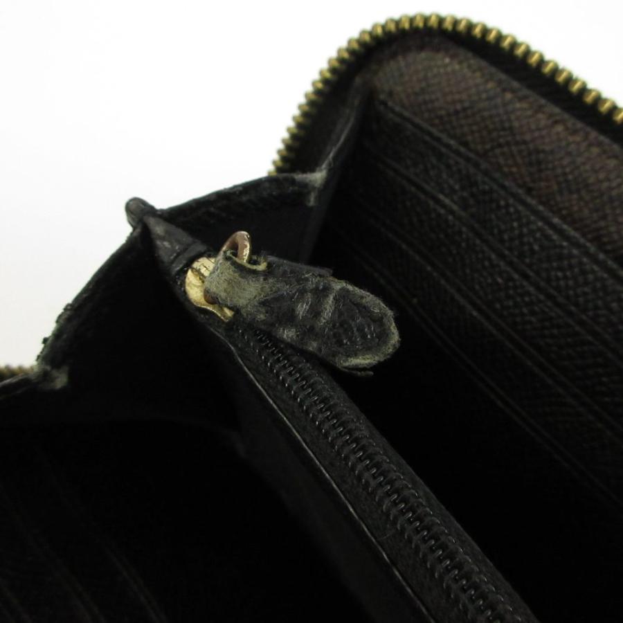COACH（コーチ） 長財布 レザー ラウンドファスナー ロゴ 黒 ブラック