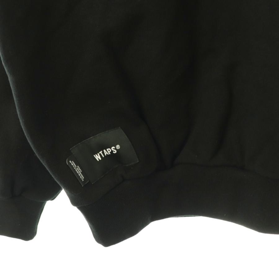 未使用品 ダブルタップス WTAPS スウェット トレーナー ロゴ 01 ブラック /ES ■GY18 メンズ_2