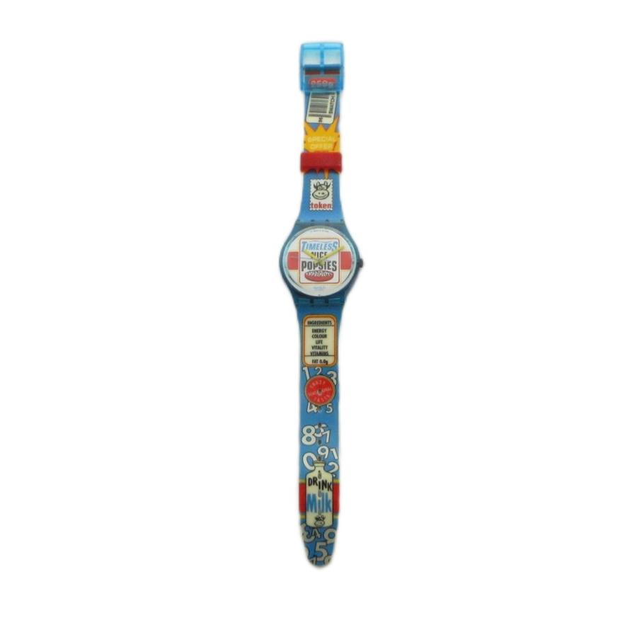 スウォッチ SWATCH ジャンク品 腕時計 ウォッチ クォーツ ロゴ 総柄