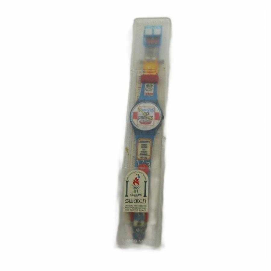 スウォッチ SWATCH ジャンク品 腕時計 ウォッチ クォーツ ロゴ 総柄