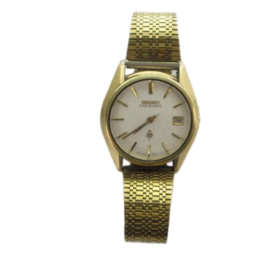セイコー キングクォーツ 4822-8110 腕時計 ウォッチ デイト 金色 SEIKO - セイコー キングクォーツ 4822-8110 腕時計 ウォッチ デイト