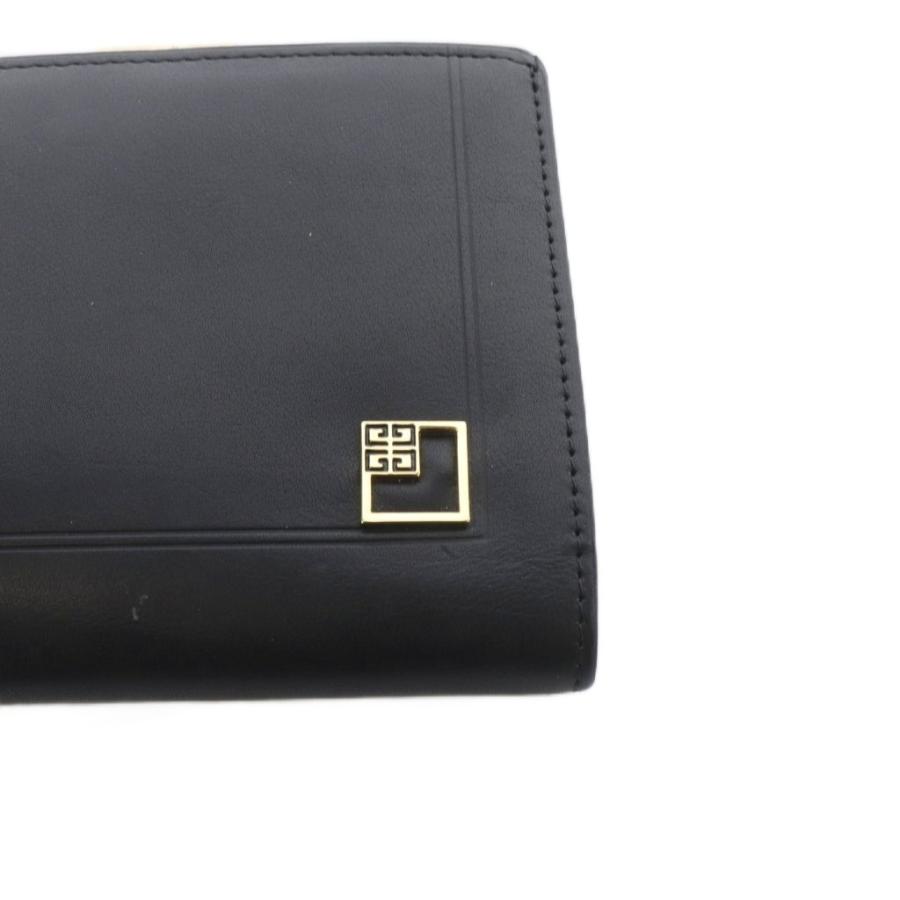 ジバンシィ GIVENCHY 二つ折り財布 小銭入れあり レザー 革 がま口 4G