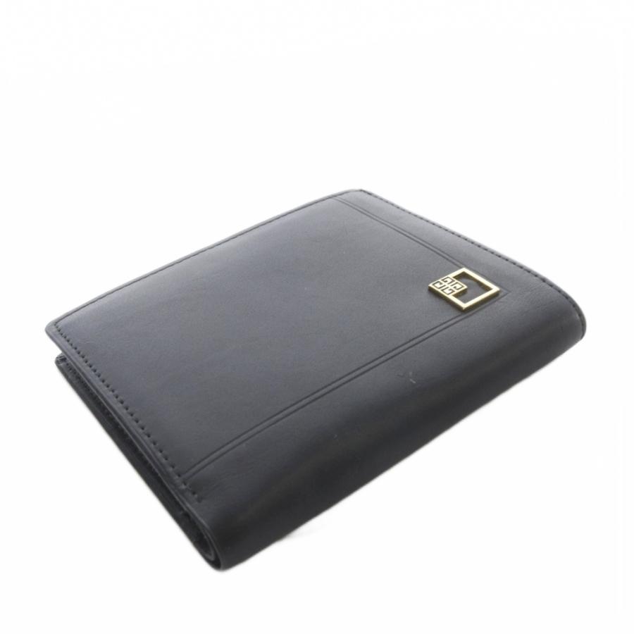 ジバンシィ GIVENCHY 二つ折り財布 小銭入れあり レザー 革 がま口 4G