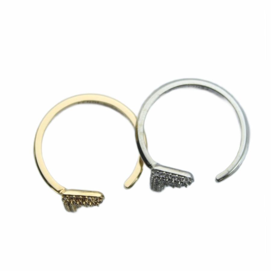 FENDI（フェンディ） 指輪 アクセサリー リング Fロゴ ラインストーン