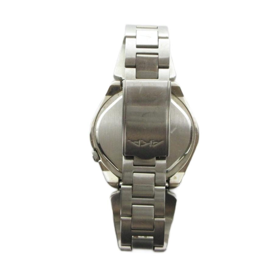 セイコー SEIKO ALBA AKA アルバ エーケーエー V743-5A10 腕時計 ウォッチ クォーツ 青文字盤 オーバル デイデイト シルバー色 メンズの画像