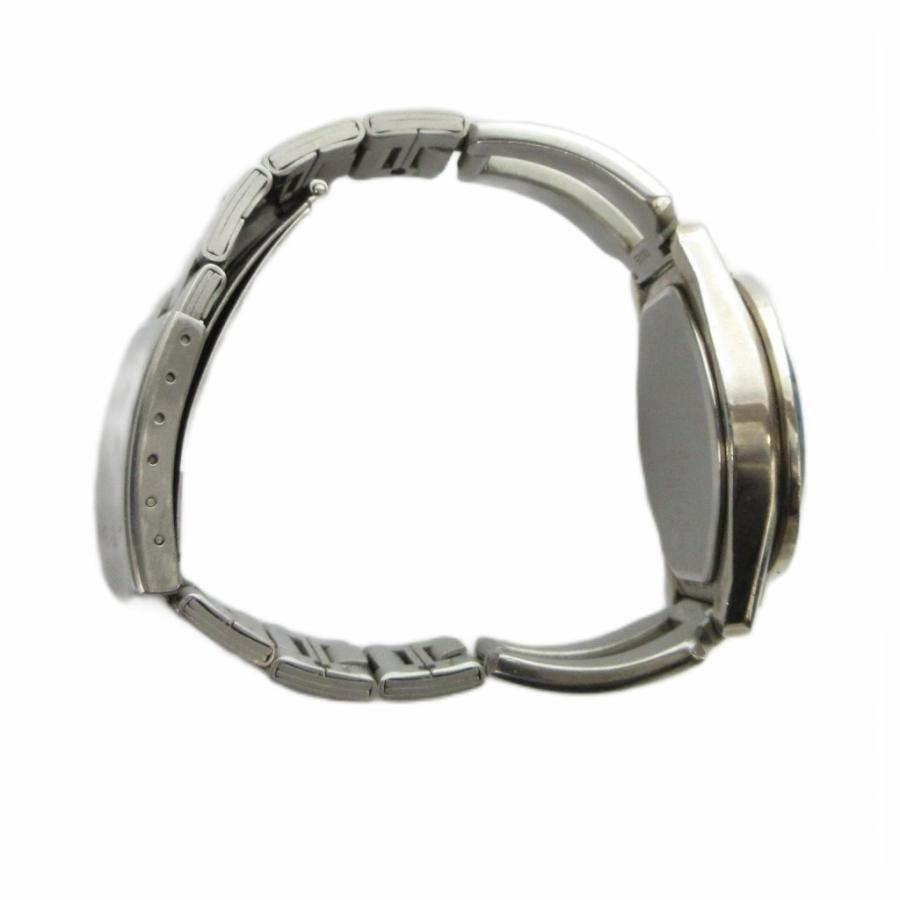 セイコー SEIKO ALBA AKA アルバ エーケーエー V743-5A10 腕時計 ウォッチ クォーツ 青文字盤 オーバル デイデイト シルバー色 メンズの画像