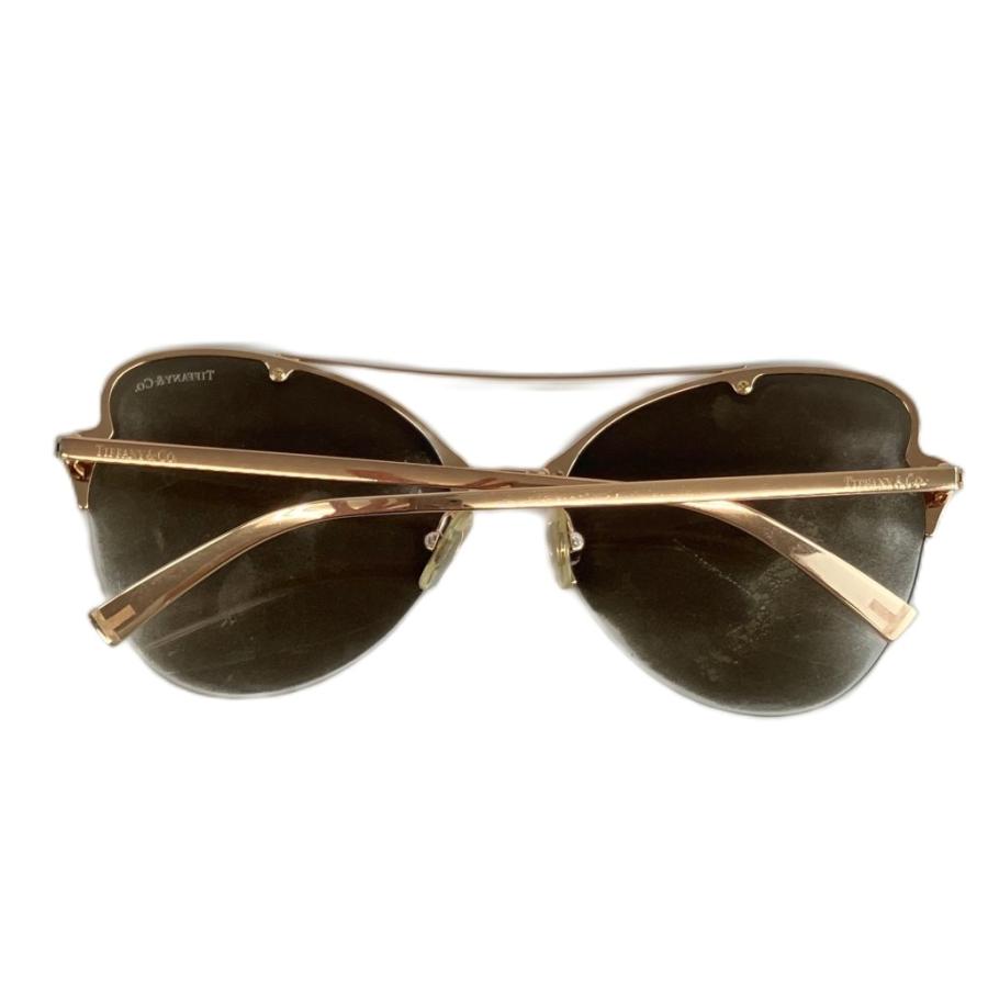 TIFFANY & CO. 眼鏡 サングラス メタルフレーム ミラーレンズ