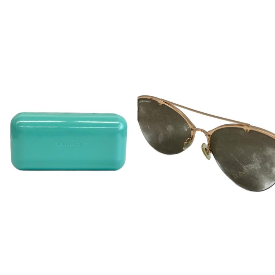 TIFFANY & CO. 眼鏡 サングラス メタルフレーム ミラーレンズ