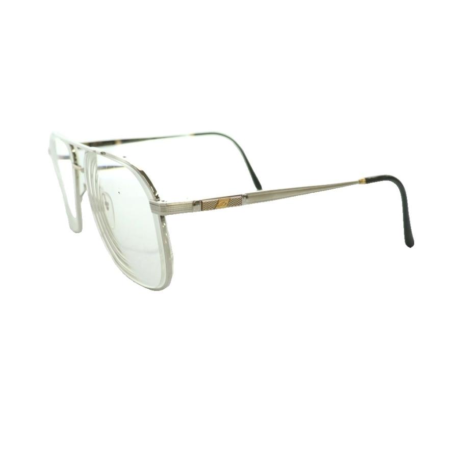エステーデュポン メガネ 眼鏡 ロゴ 度あり 59□14 シルバーカラー /SS エステーデュポン S.T.DUPONT メガネ 眼鏡 ロゴ 度あり 59□14