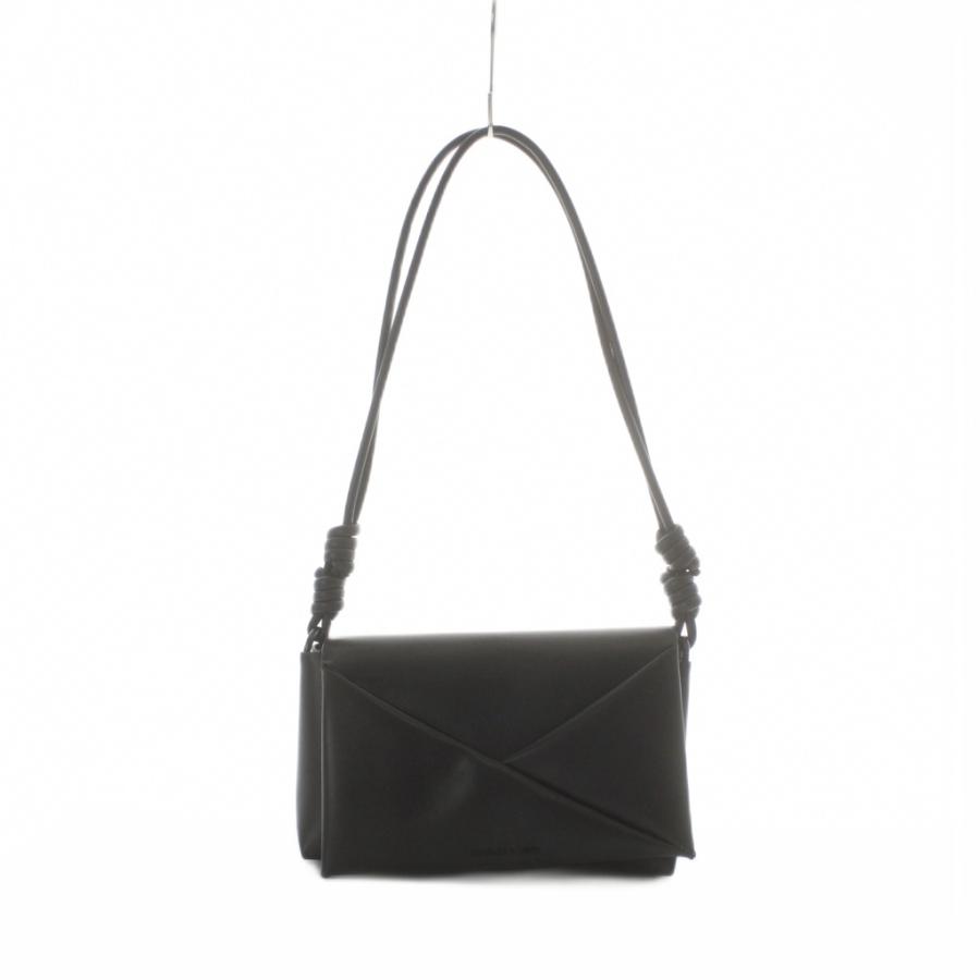 チャールズ&キース CHARLES&KEITH ジオメトリックショルダーバッグ 黒