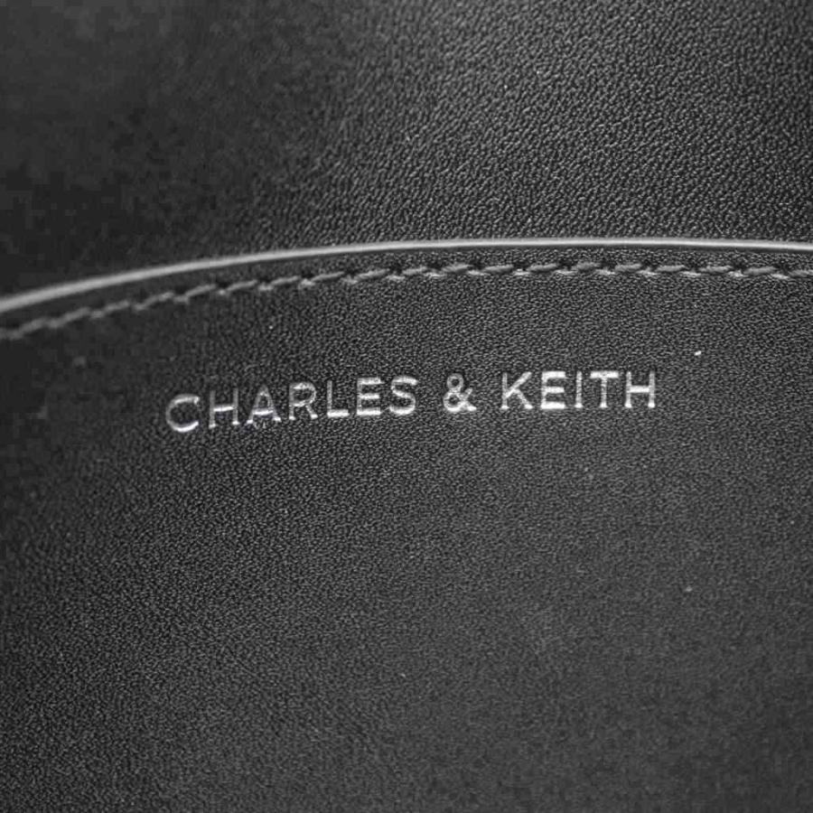 チャールズ&キース CHARLES&KEITH ジオメトリックショルダーバッグ 黒