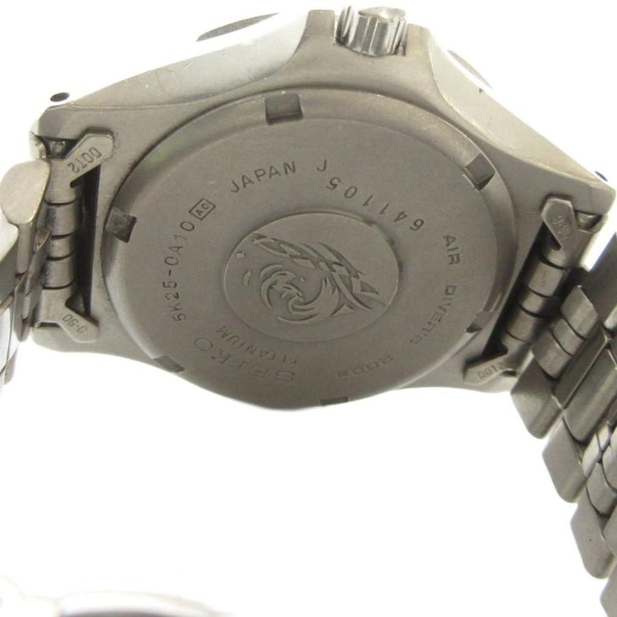 【稼働】SEIKO チタン スキューバ ダイバー200m 5K25-0A10 セイコー SEIKO SCUBA スキューバ 200M 5K25-0A10 腕時計 ダイバーズ