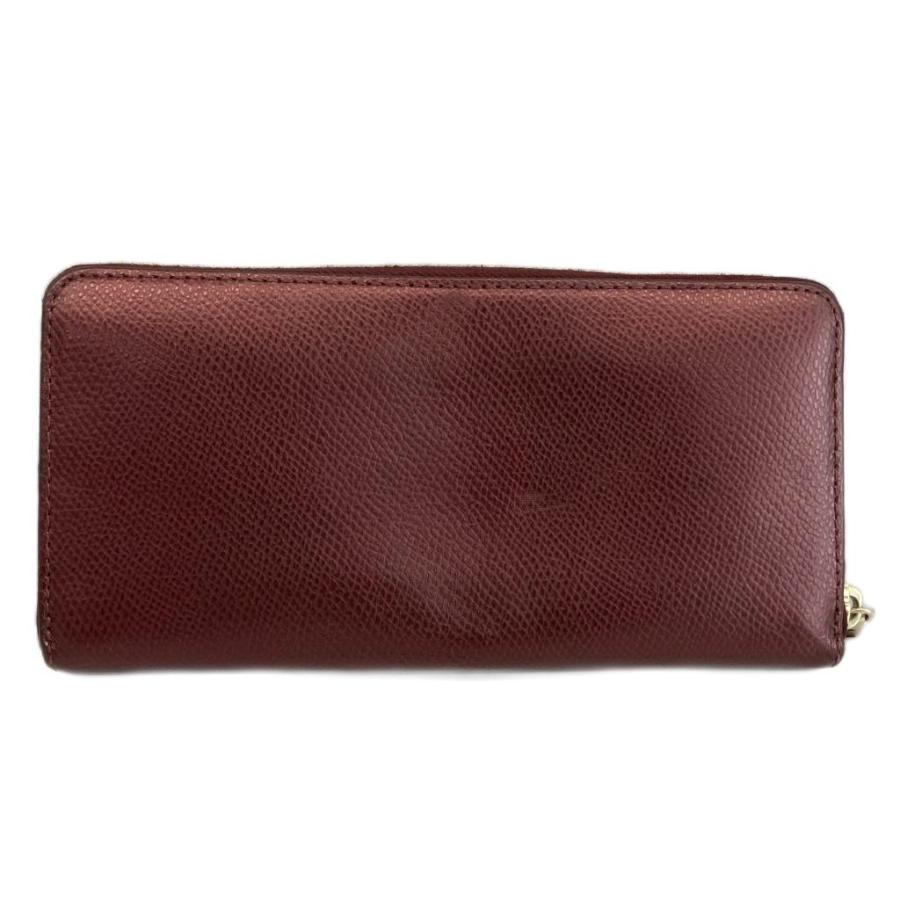 COACH（コーチ） 長財布 レザー ラウンドファスナー 内側花柄 ロゴ