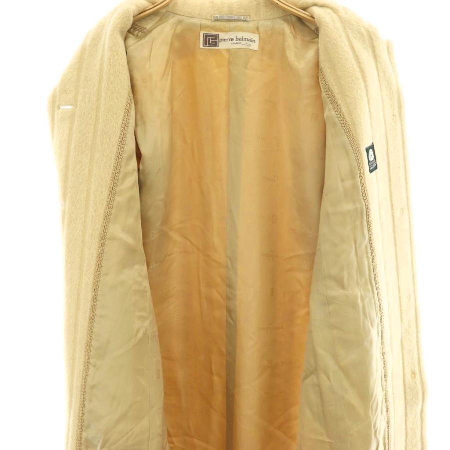 バルマン BALMAIN ピエールバルマン pierre balmain ロングコート アウター アルパカ100% 11A2 ベージュ /DF ■GY18 レディース_2
