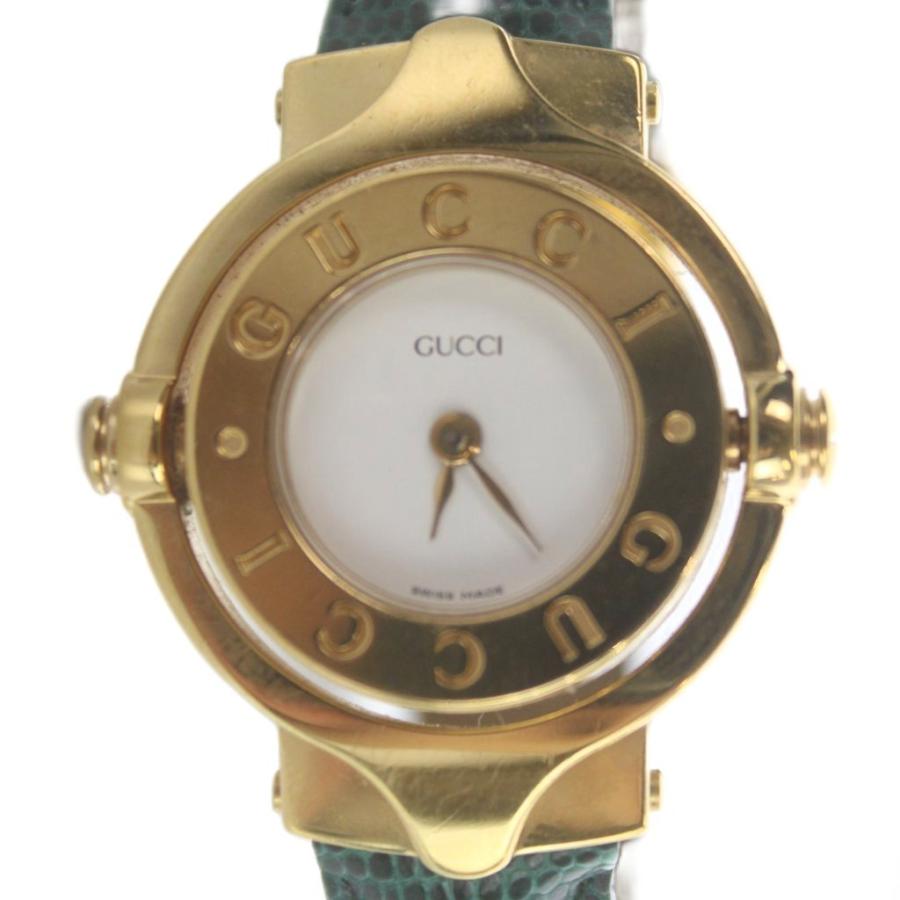 【新品電池/稼働】グッチ ターンフェイス 腕時計 レディース クォーツ ゴールド GUCCI（グッチ） 腕時計 ウォッチ クォーツ ターンフェイス バングル