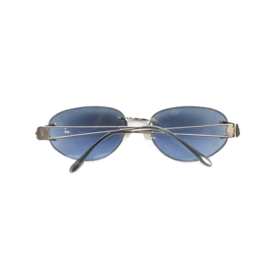 BVLGARI（ブルガリ） サングラス 眼鏡 めがね リムレス ロゴ グレー 58