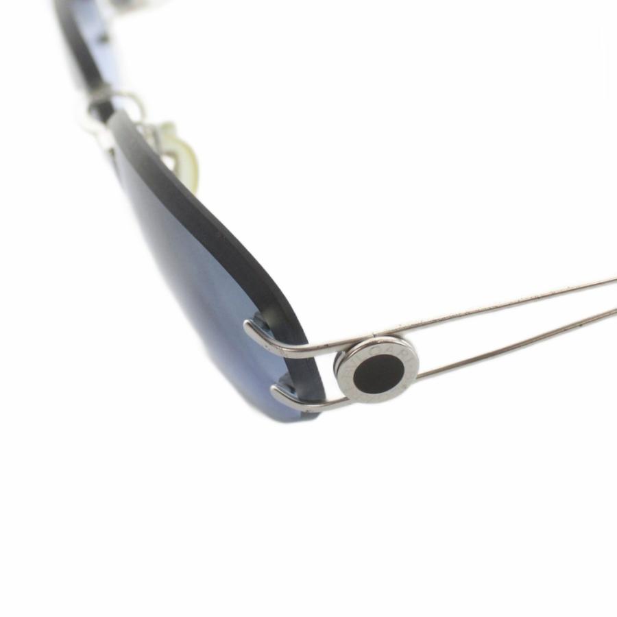 BVLGARI（ブルガリ） サングラス 眼鏡 めがね リムレス ロゴ グレー 58
