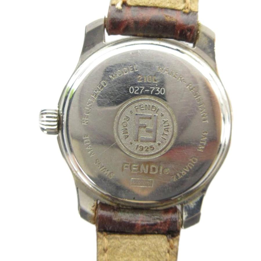 専用　美品　フェンディ　腕時計　210L 美品】 FENDI 腕時計 稼働品 デイト シルバー文字盤 210L クォーツ