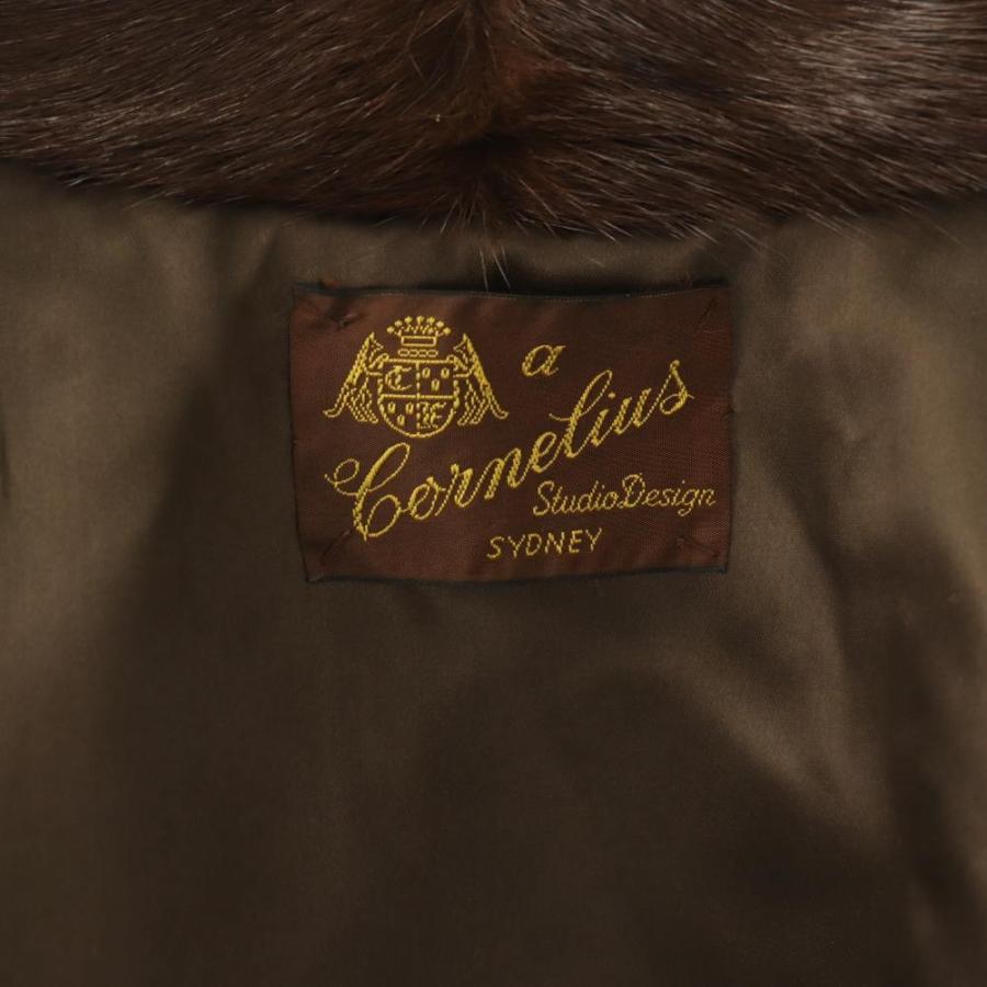 エー・コーネリアス a Cornelius ファーコート 毛皮 ミンク ハーフ 茶 ブラウン /CX ■GY11 レディース_4