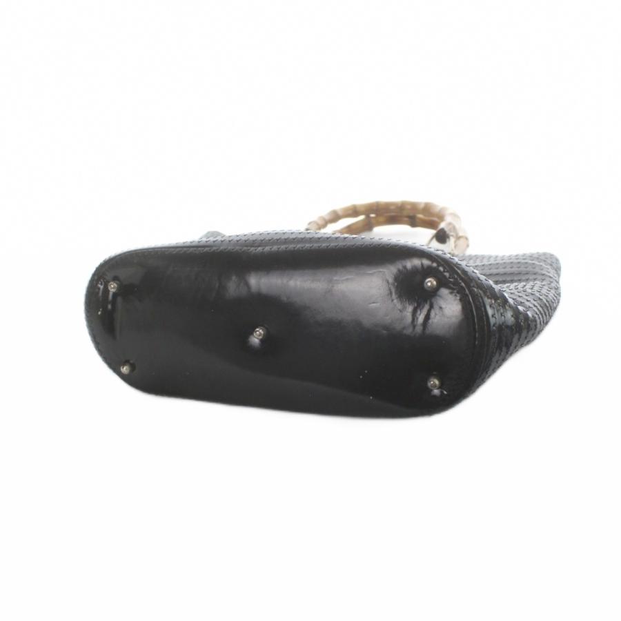 GUCCI（グッチ） バンブー ハンドバッグ トート レザー 黒 ブラック