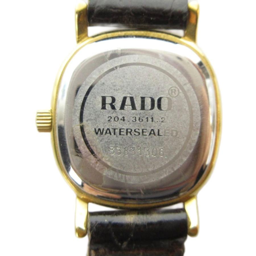 ラドー RADO 204.3611.2 腕時計 ウォッチ クォーツ レザーベルト 