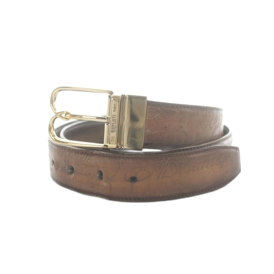 ベルルッティ Berluti Bボリュート カリグラフィ リバーシブル ベルト