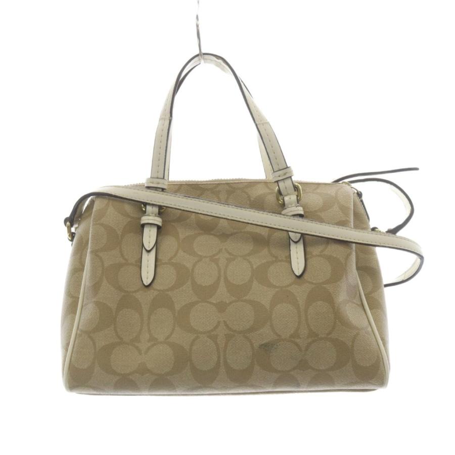 COACH（コーチ） COACH PVC シグネチャー レザー ハンドバッグ 2way
